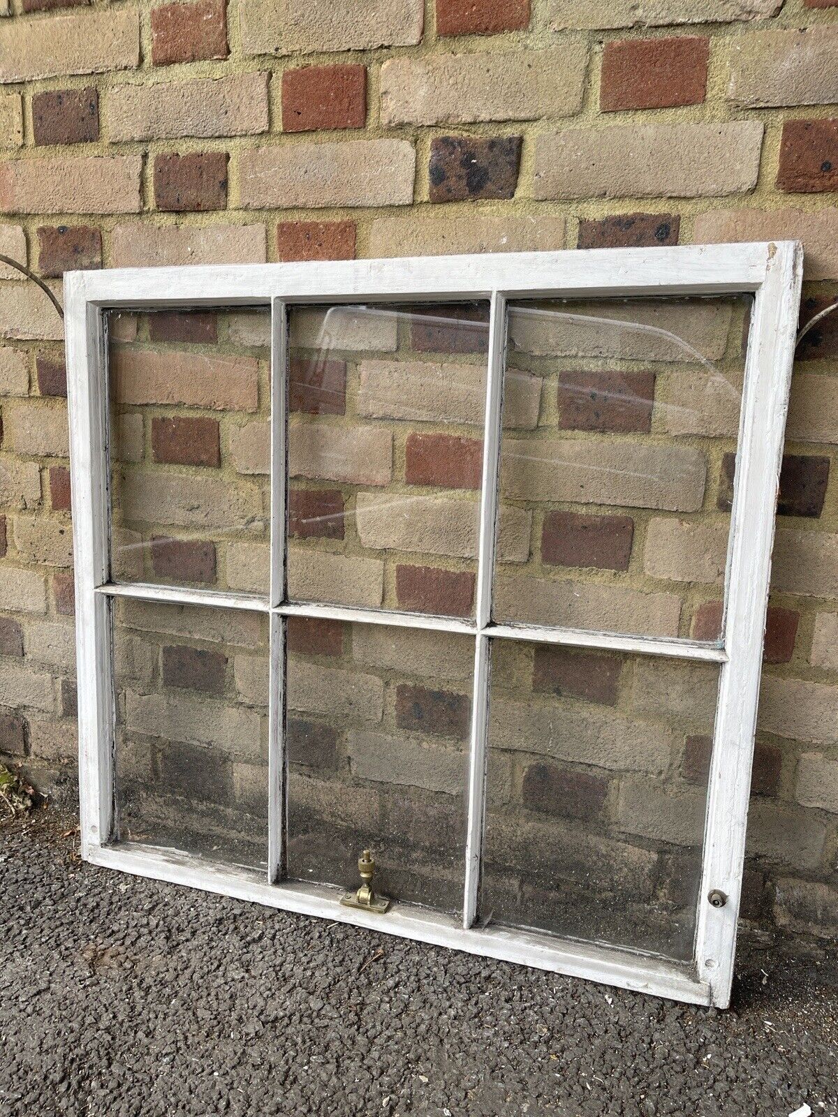 Reclaimed Old Georgian 6 Panel Wooden Window 840 x 775mm