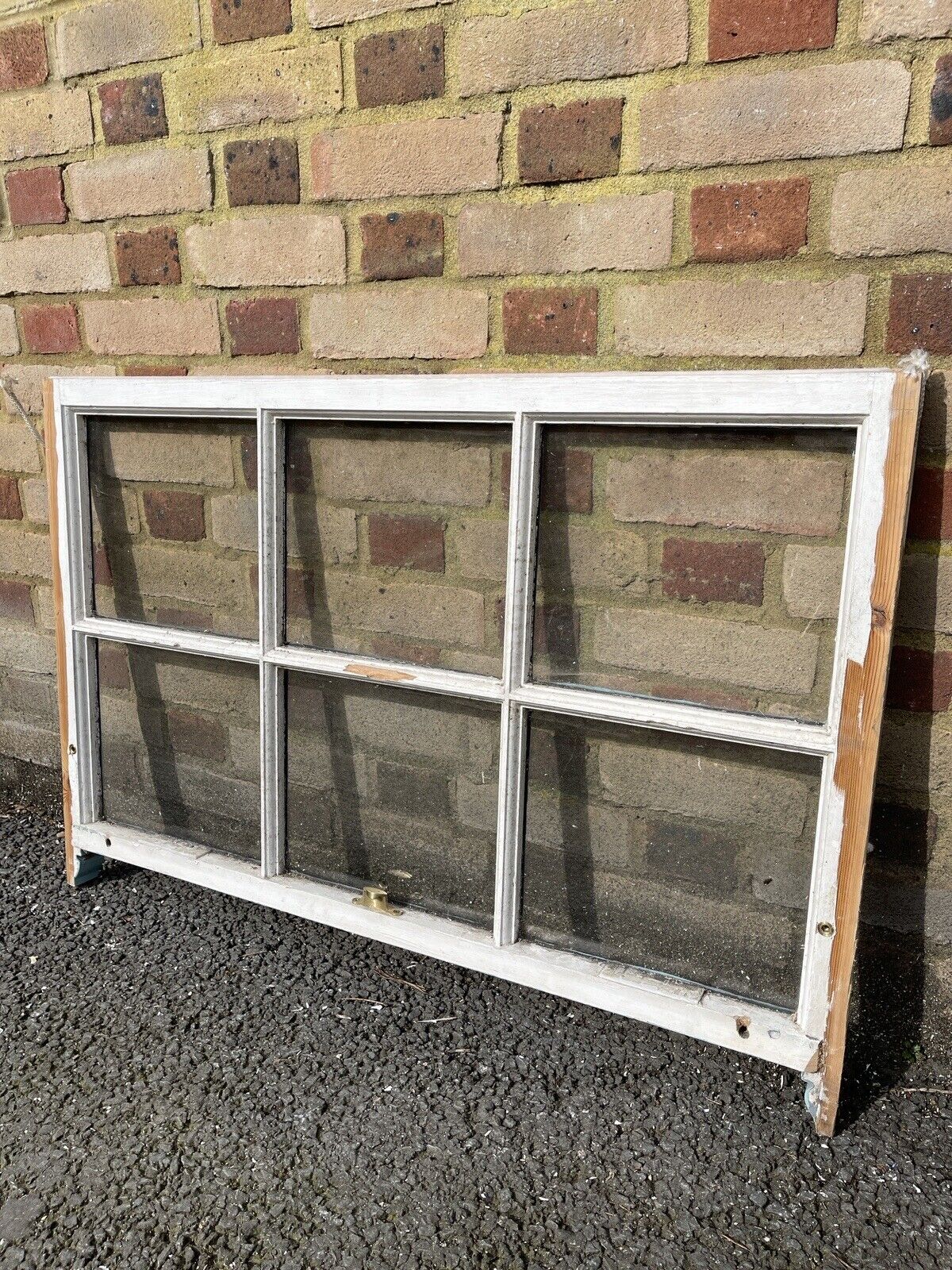 Reclaimed Old Georgian 6 Panel Wooden Window 1005 x 675mm