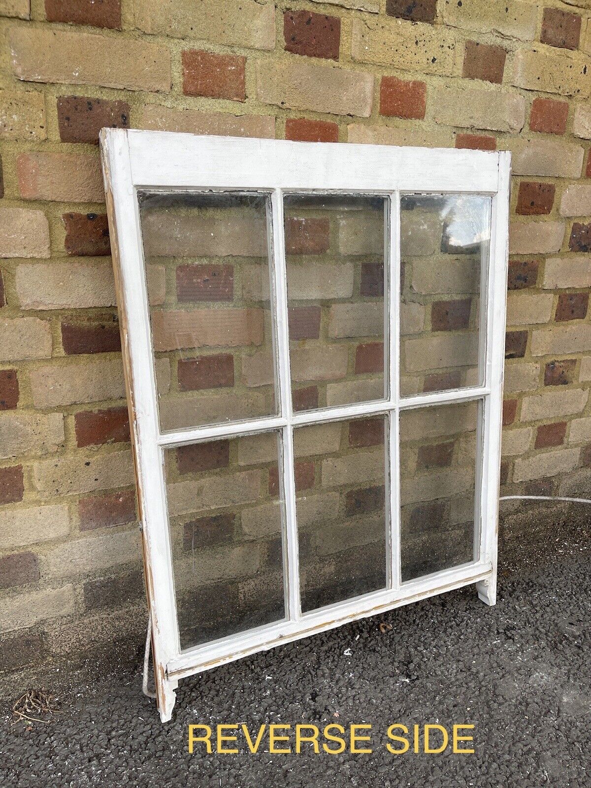 Reclaimed Old Georgian 6 Panel Wooden Window 745 x 940mm