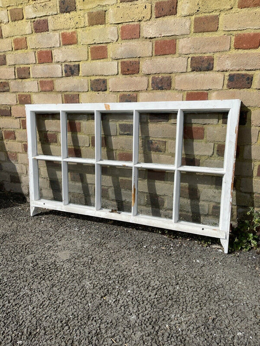 Reclaimed Old Georgian 10 Panel Wooden Sash Window