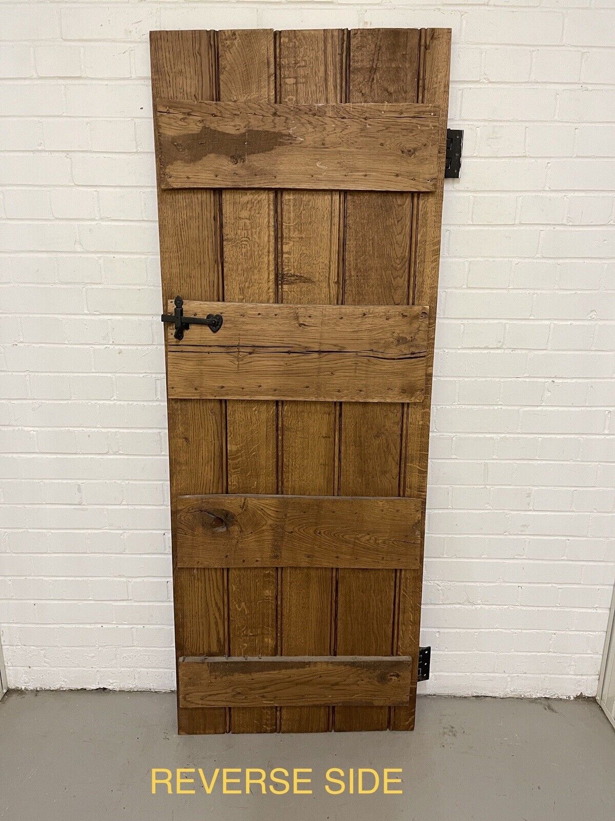 Reclaimed Oak Old Handmade Studded Ledge and Brace door 1795 x 675mm