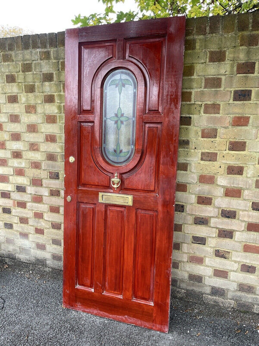 Hardwood Wooden Panel External Front Door 2027 x 820mm