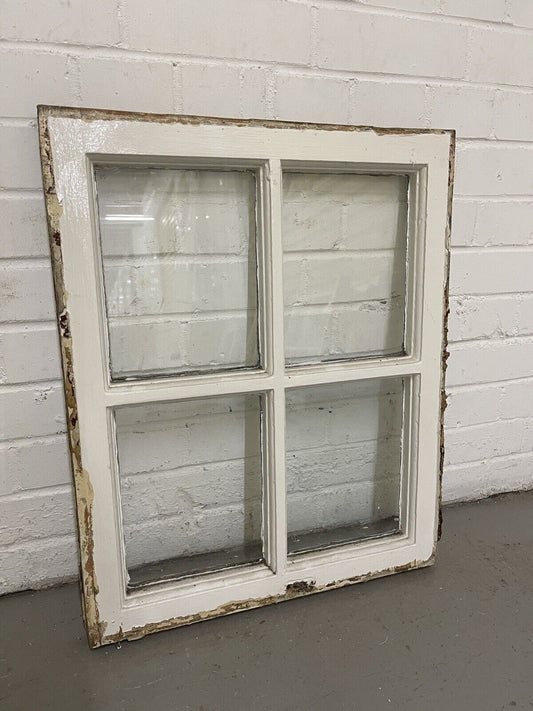 Reclaimed Old Georgian 4 Panel Wooden Window 515 x 635mm