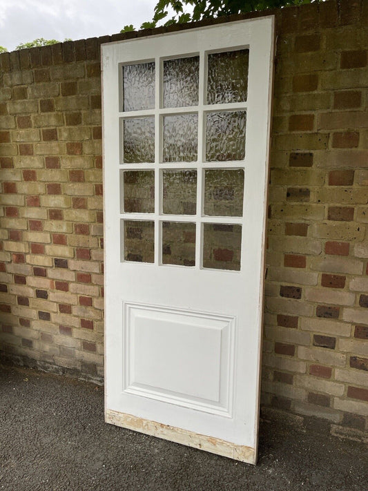 Reclaimed Georgian Wooden Panel Summer House External Door 1970 x 840mm