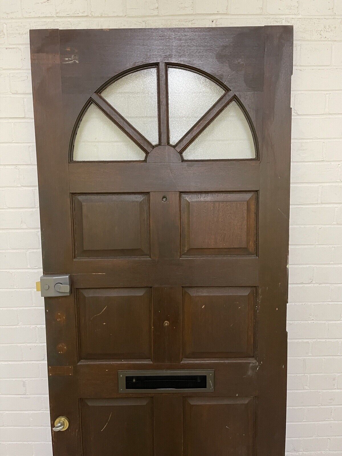 Reclaimed Carolina Old Single Glazed Glass Wooden Door 1967 x 835mm