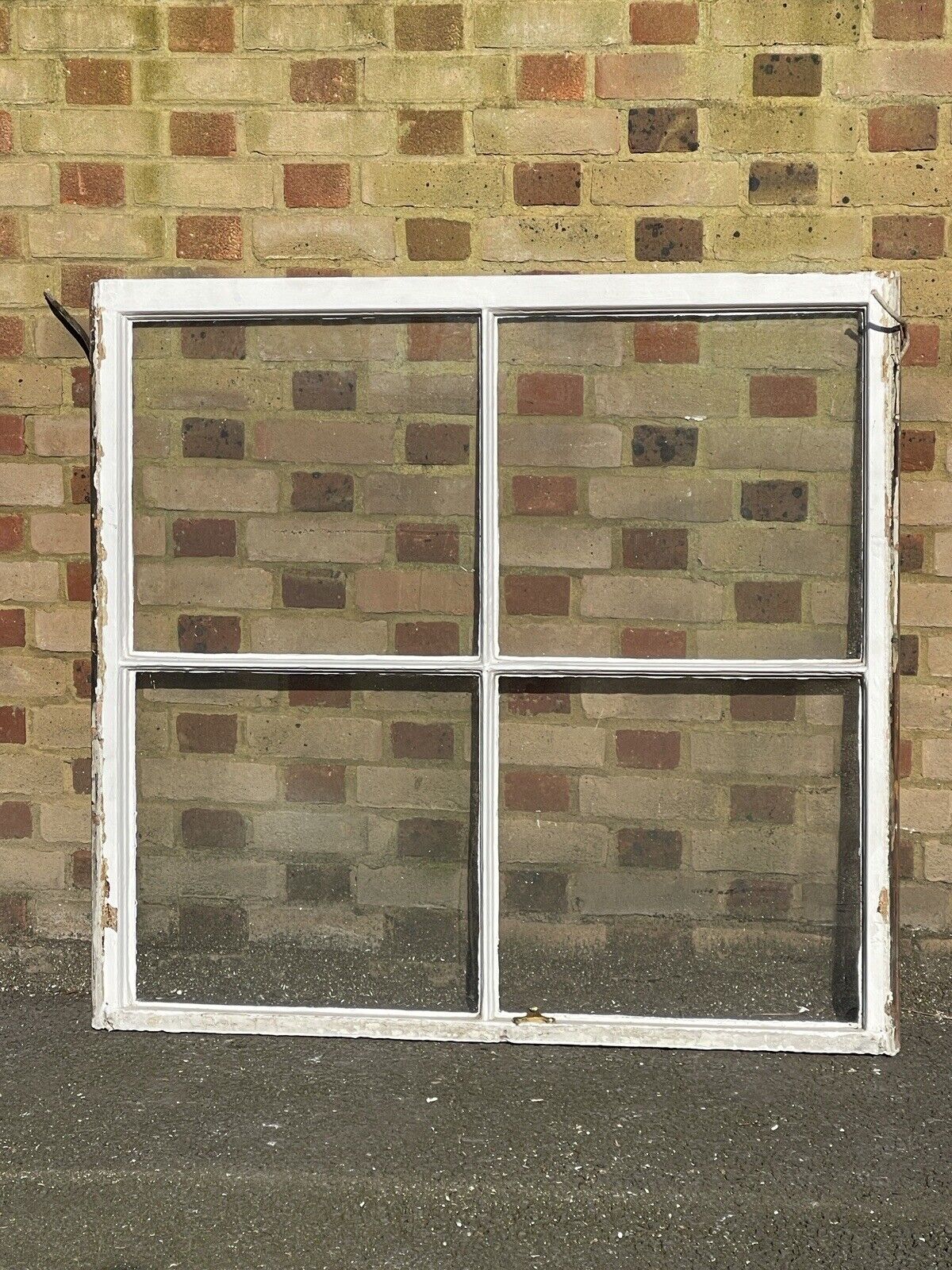 Reclaimed Old Large Georgian 4 Panel Wooden Window 1215 x 1130mm
