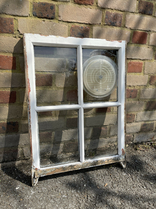 Reclaimed Old Georgian 4 Panel Wooden Window