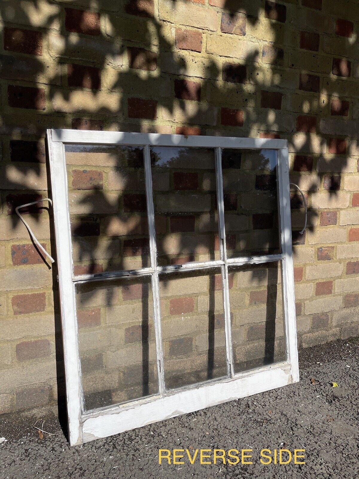 Reclaimed Old Georgian 6 Panel Wooden Window 945mm x 880mm