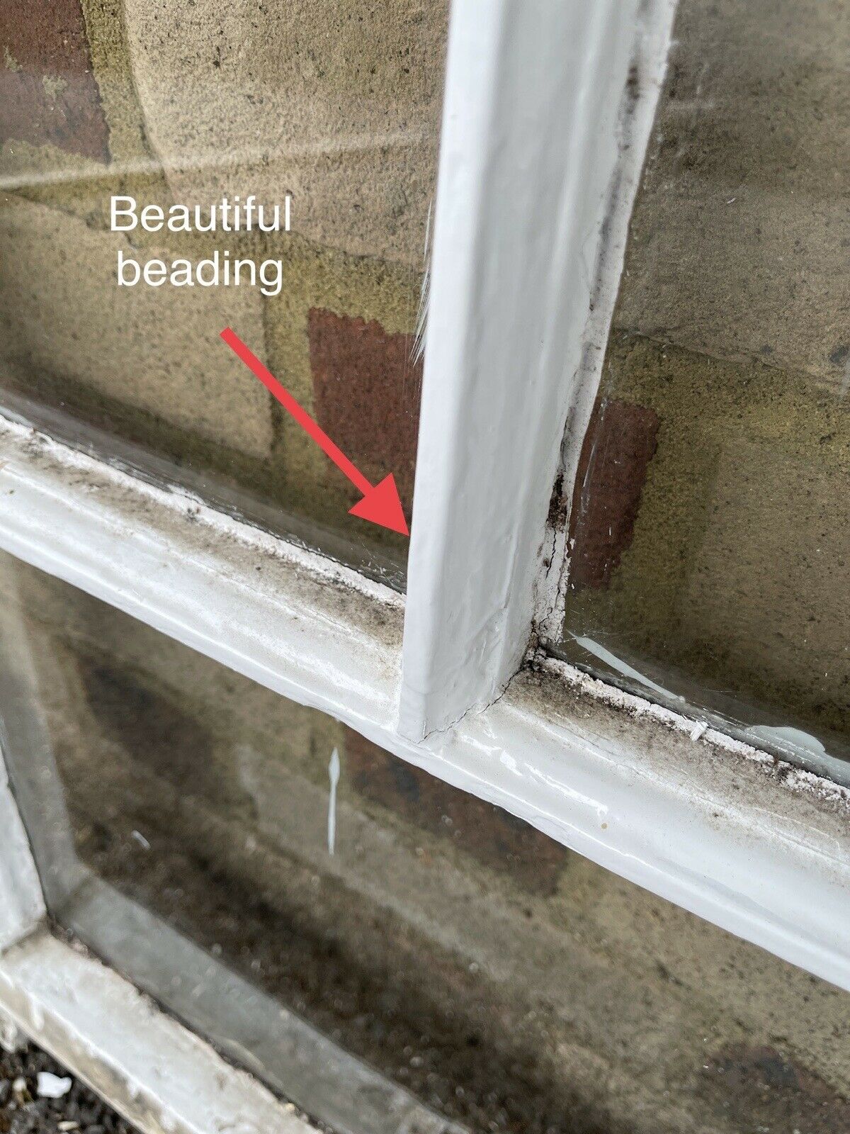 Reclaimed Old Georgian 3 Panel Wooden Sash Window 520 x 705mm