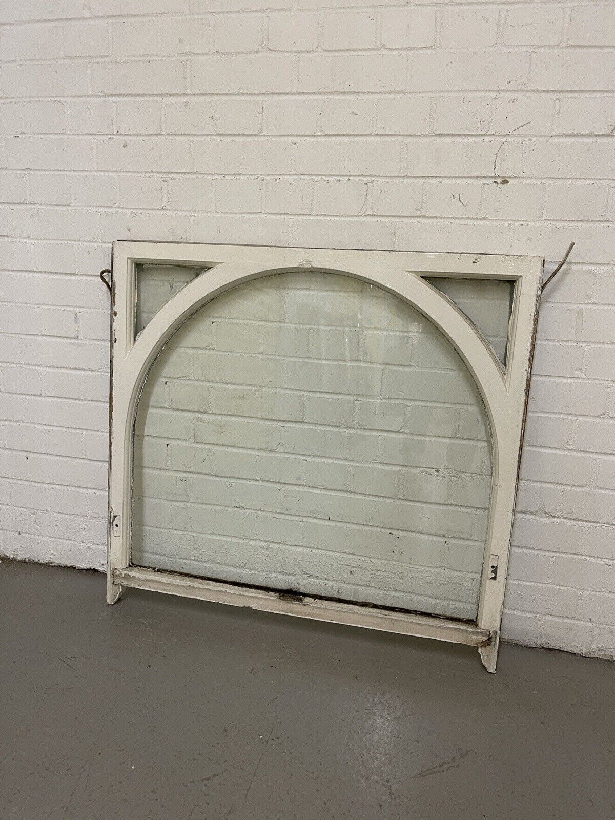 Reclaimed Old Edwardian Arch Wooden Sash Window 913 x 860mm