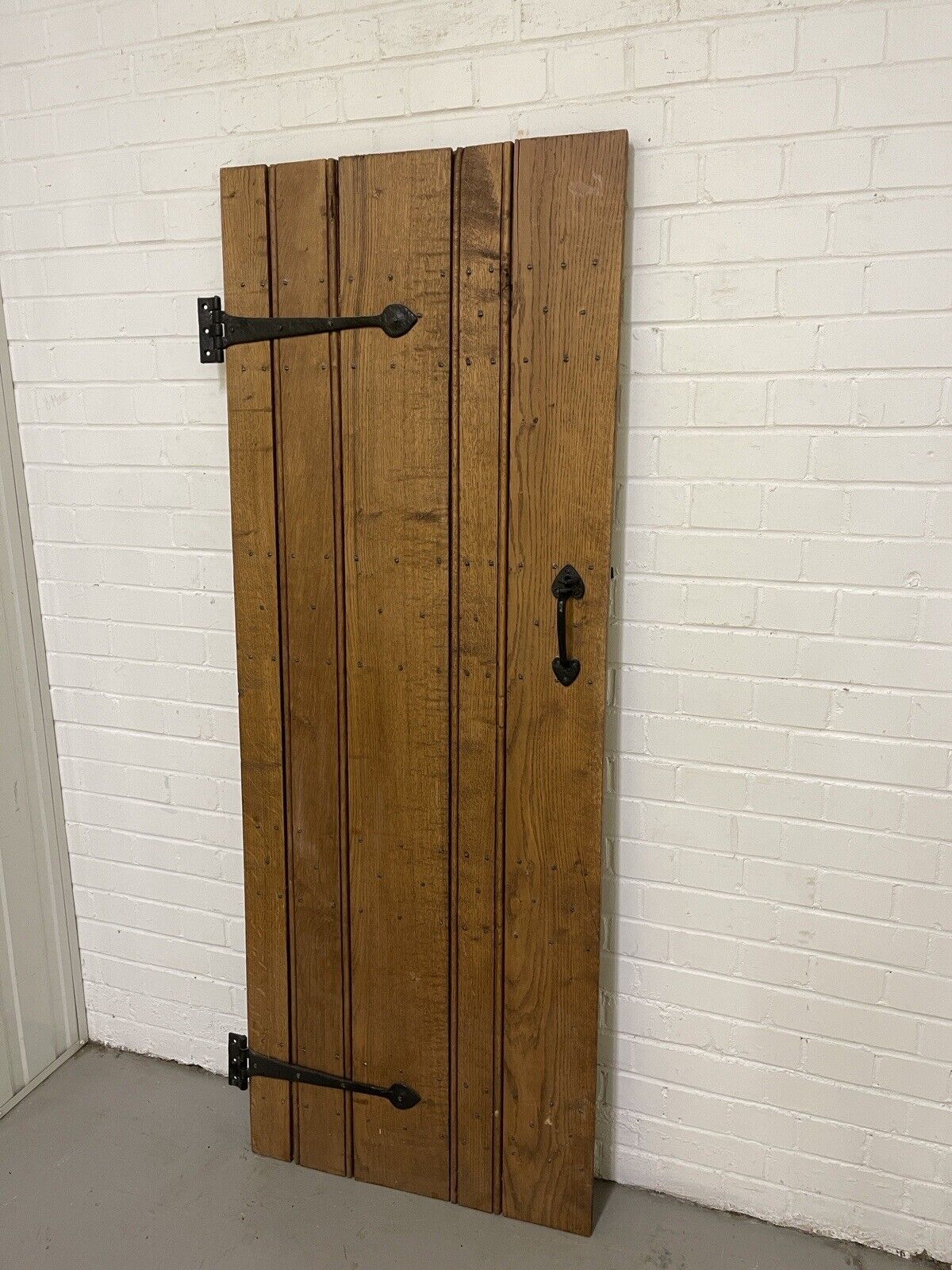 Reclaimed Oak Old Handmade Studded Ledge and Brace door 1795 x 675mm