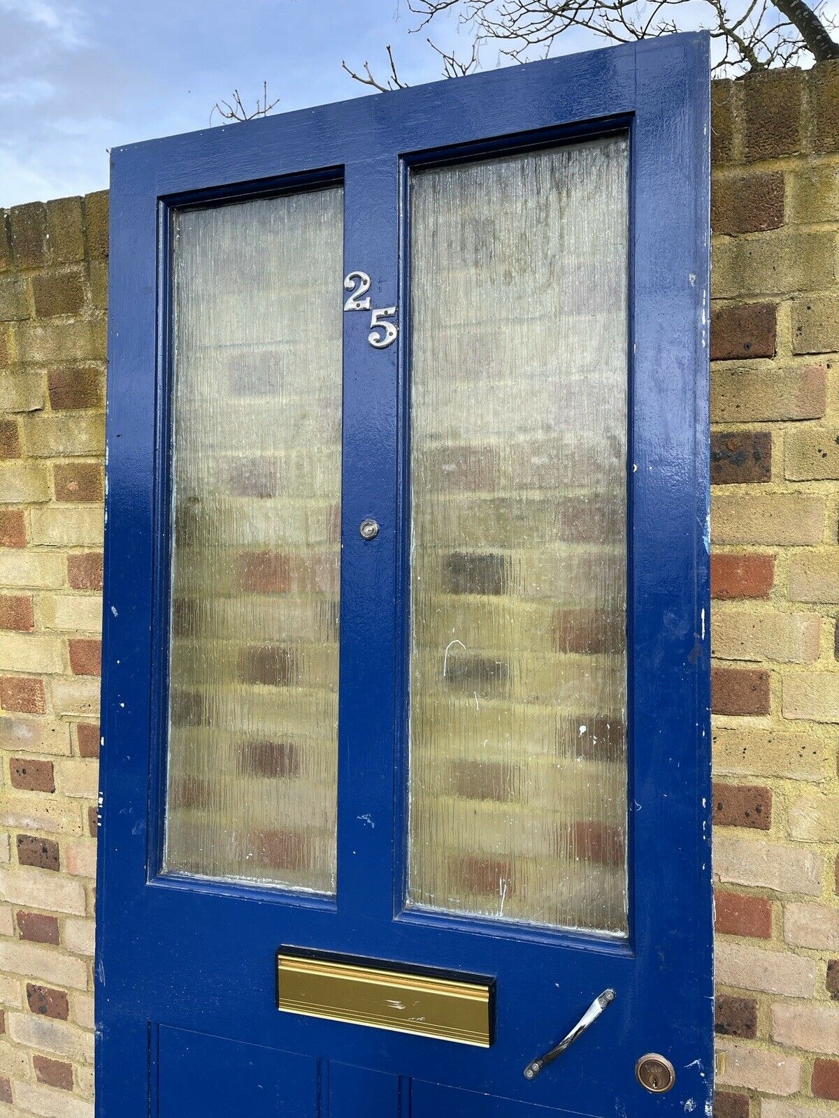 Reclaimed Victorian Wooden Panel External Front Door