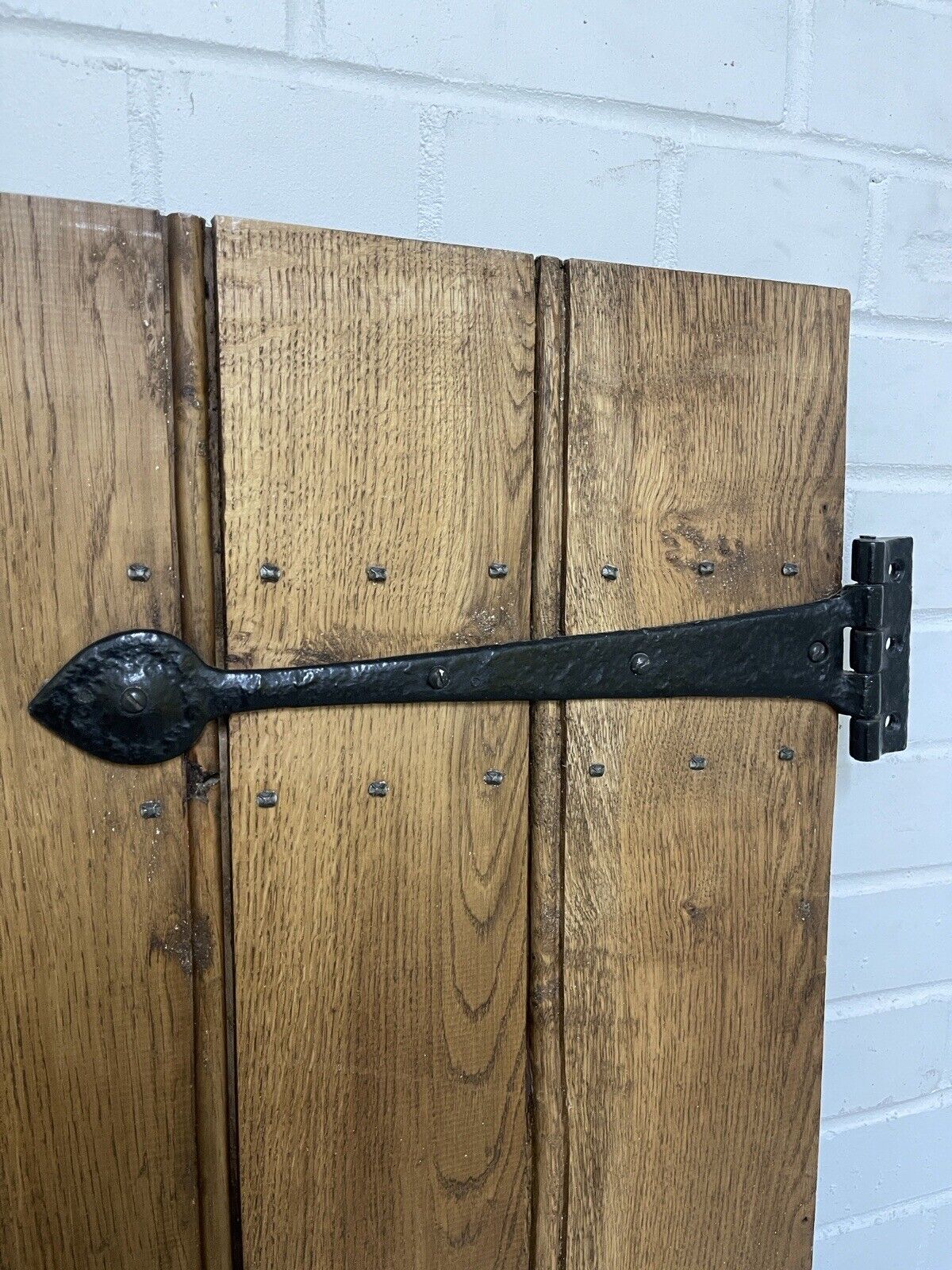 Reclaimed Oak Old Handmade Studded Ledge and Brace door 1547 x 625mm