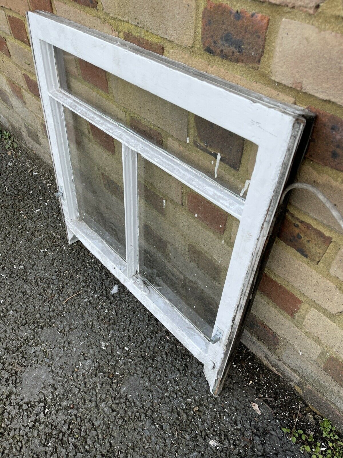 Reclaimed Old Victorian Edwardian Wooden 3 Panel Sash Window