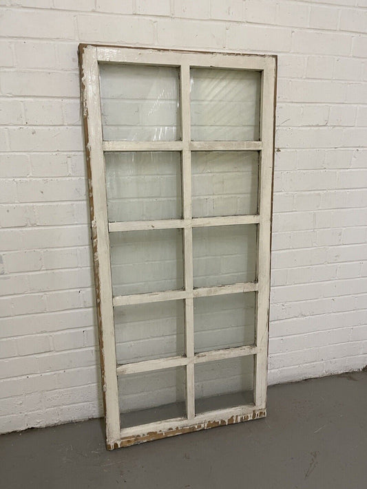 Modern Georgian 10 Panel Wooden Window 605 x 1290mm