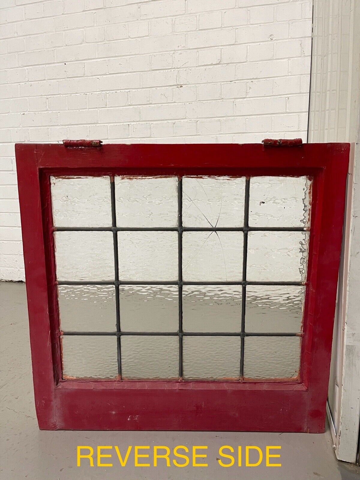 Job Lot of 6 Reclaimed Leaded Light Panel Wooden Windows Various Sizes