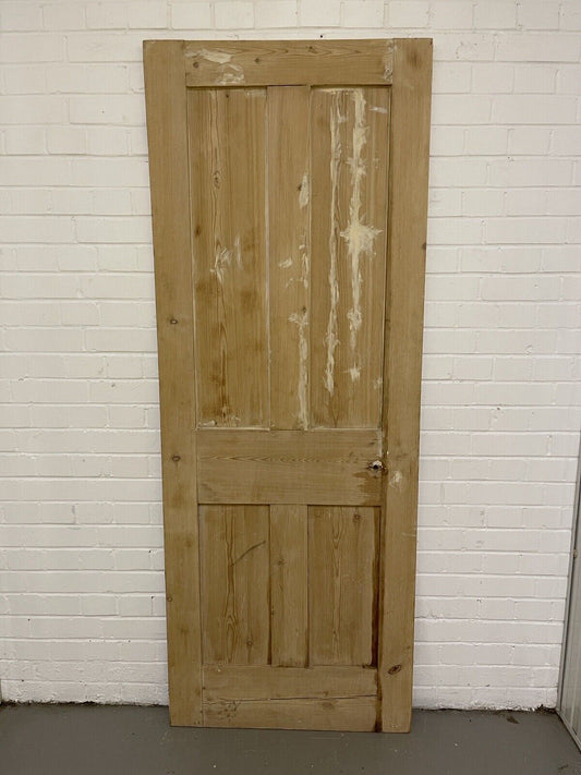 Original Vintage Reclaimed Victorian Pine Internal 4 panel Door 1965 x 750mm