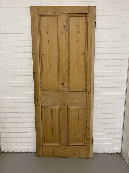 Original Vintage Reclaimed Victorian Pine Internal 4 panel Door 2010 2020 x 810