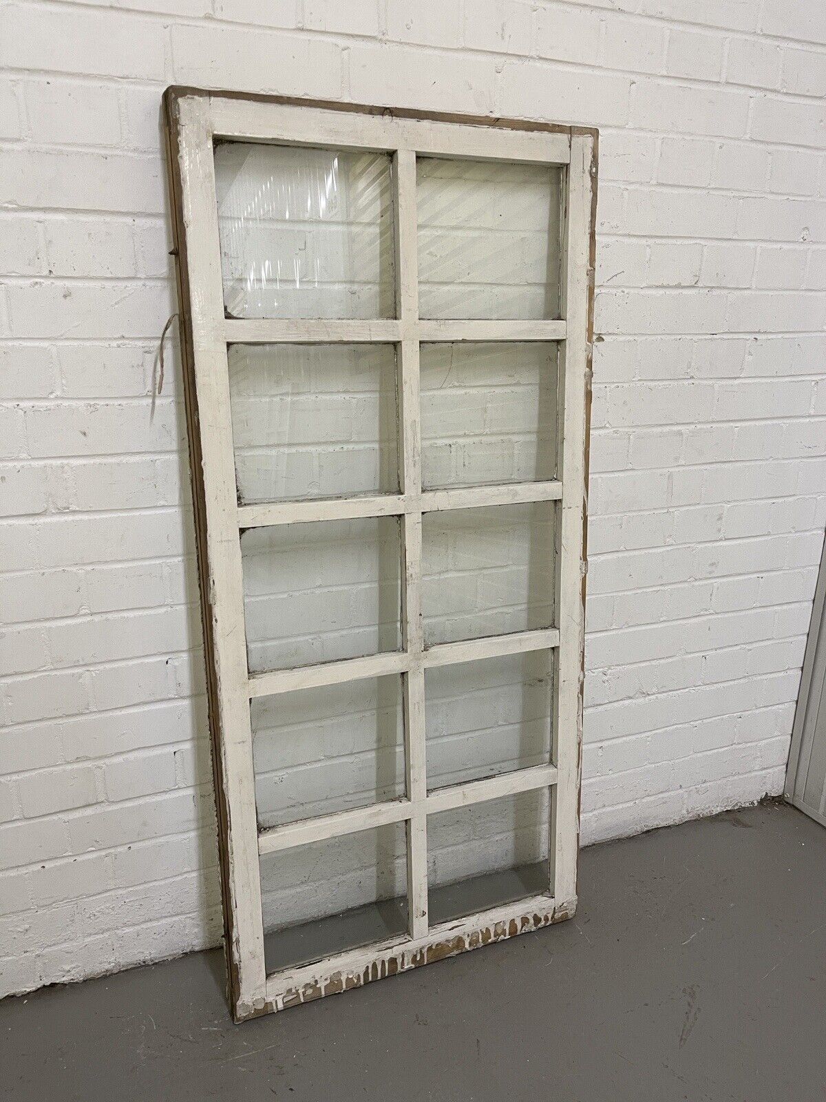 Modern Georgian 10 Panel Wooden Window 605 x 1295mm