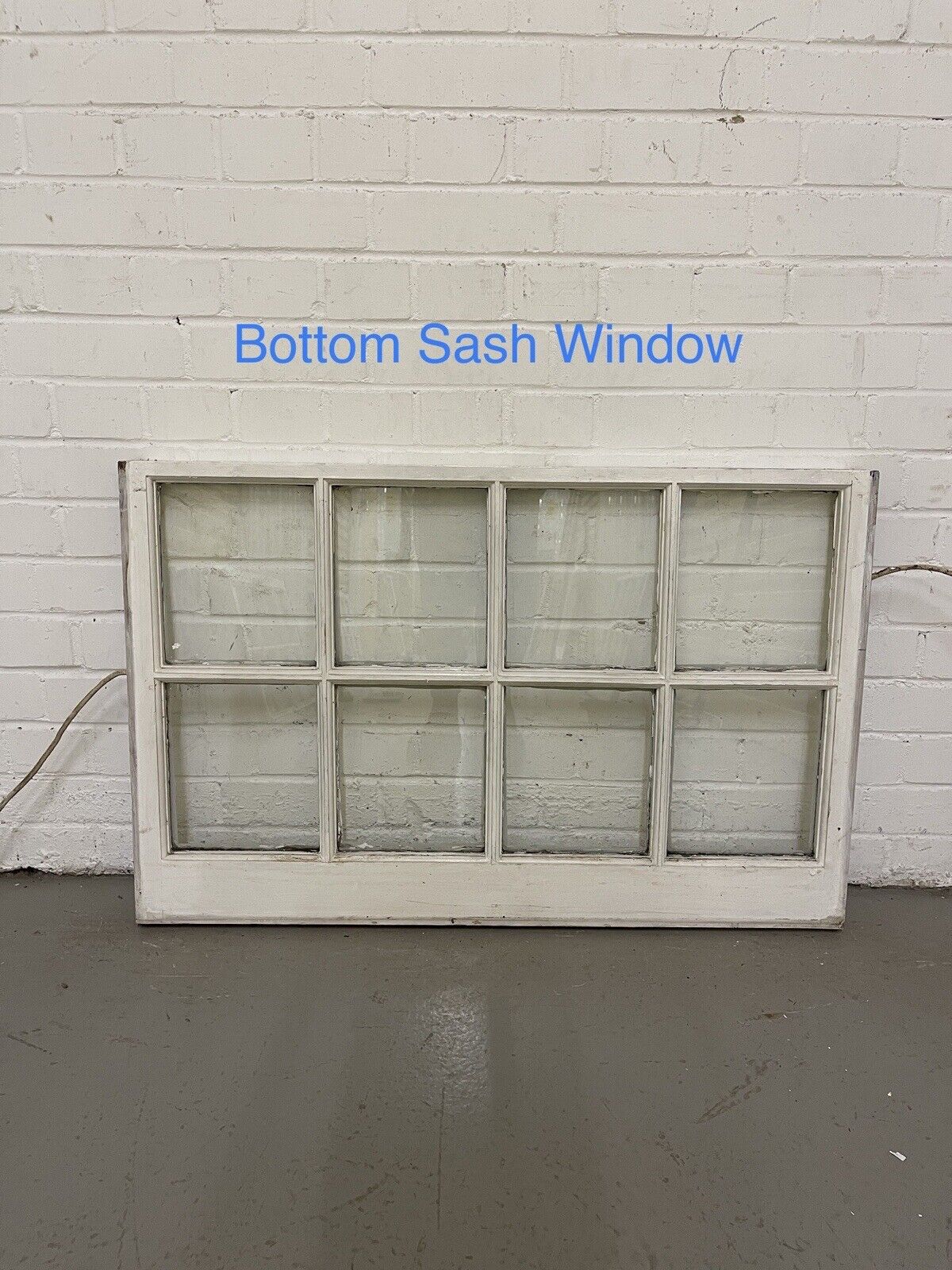 Pair Of Reclaimed Georgian 8 Panel Wooden Panel Sash Window 940x595 940x545