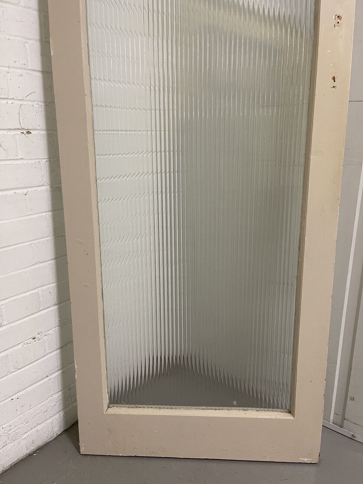 Reclaimed Reeded Glass Internal Or External Door 1937 or 1944 x 655mm