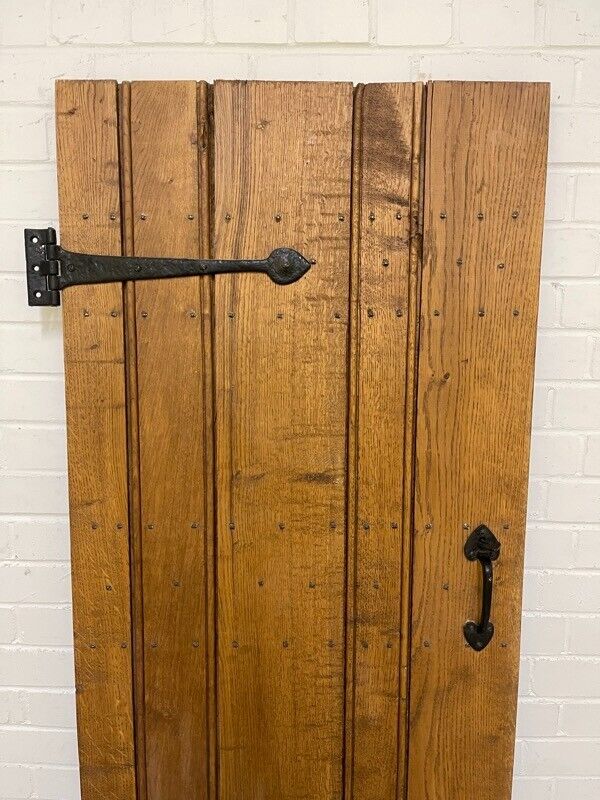 Reclaimed Oak Old Handmade Studded Ledge and Brace door 1795 x 675mm