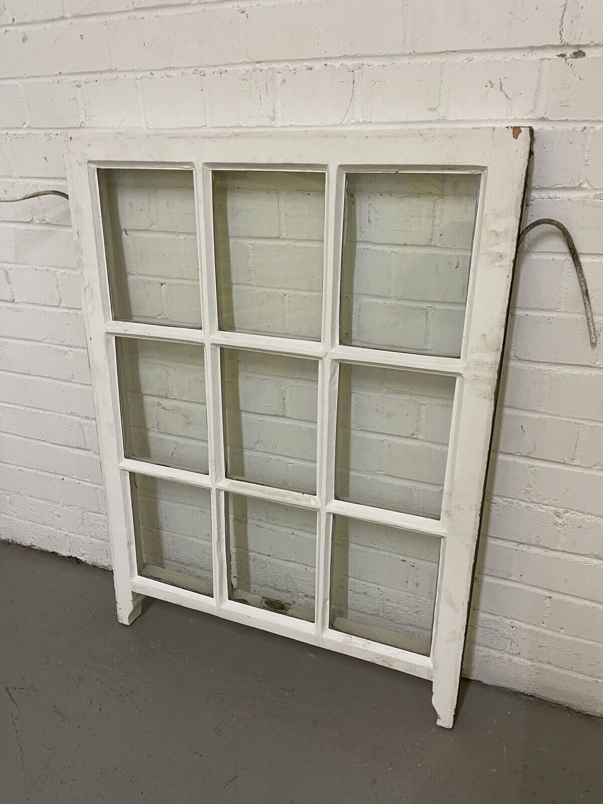 Reclaimed Old Georgian 9 Panel Wooden Window 680 x 925mm