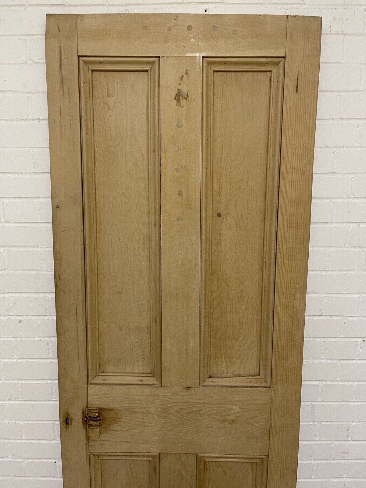 Original Vintage Reclaimed Victorian Pine Internal 4 panel Door 1955 x 763mm