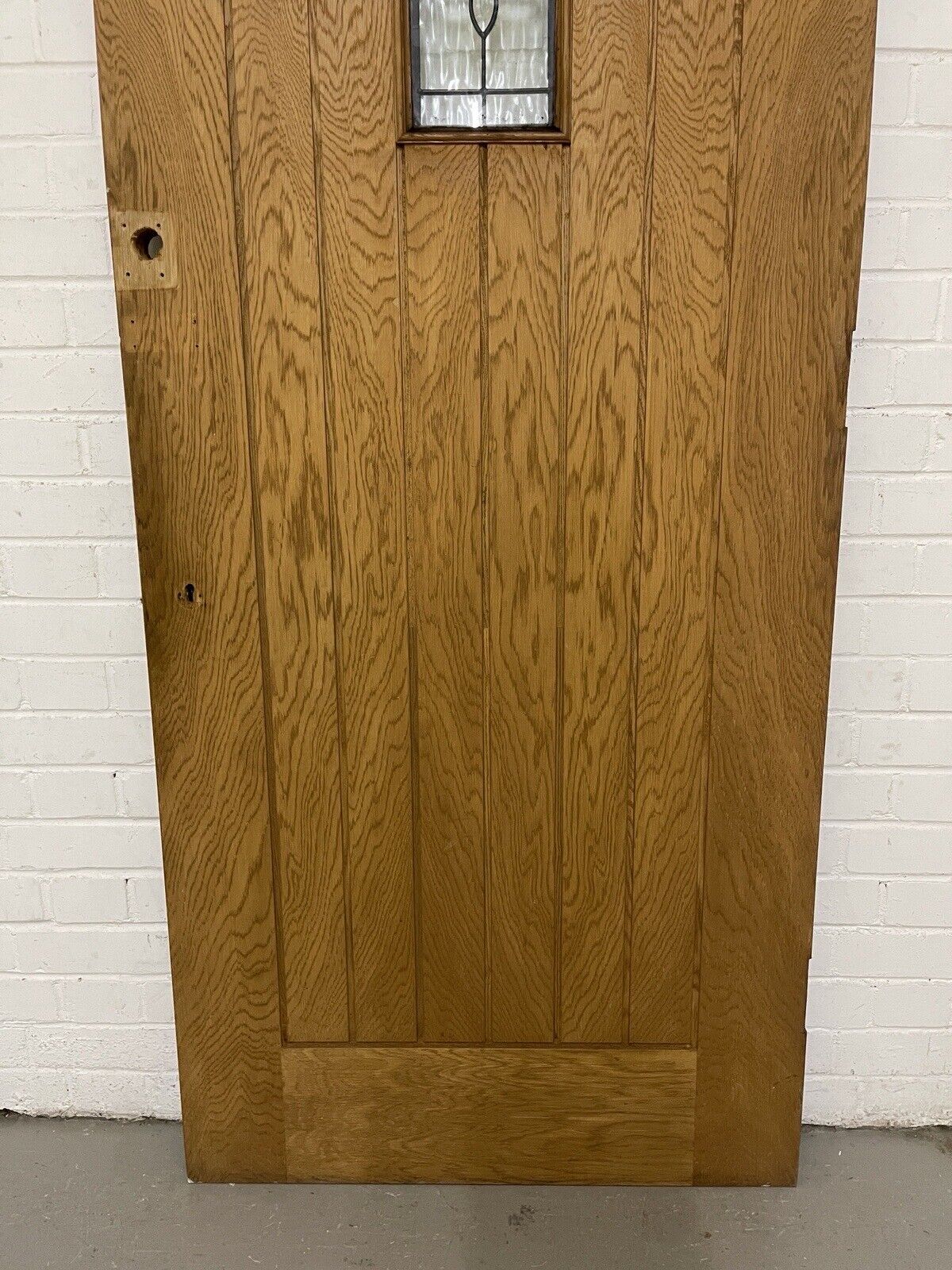 Reclaimed Oak Cottage Glazed Wooden Panel External Door 2015 Or 2032mm x 814mm