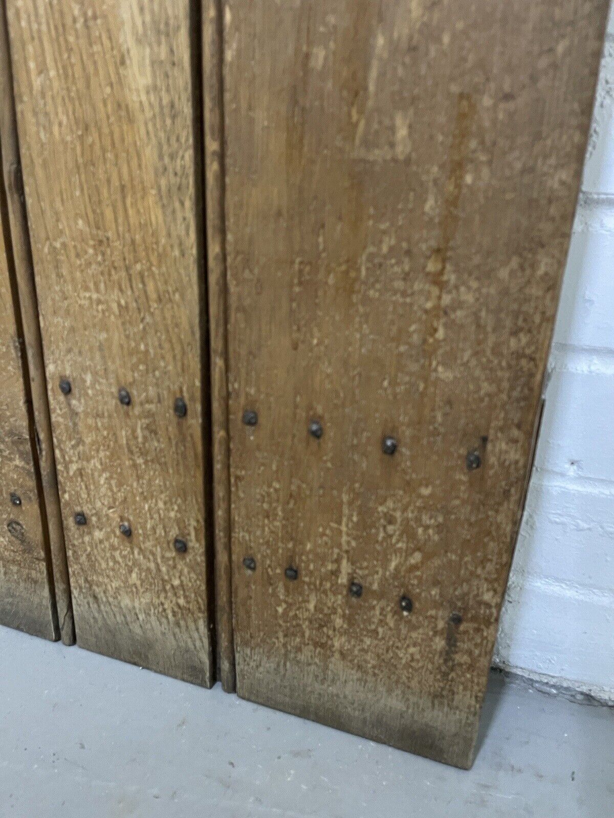 Reclaimed Oak Old Handmade Studded Ledge and Brace door 1840 x 760mm