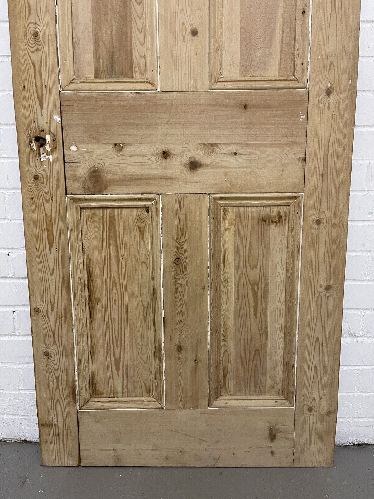 Original Vintage Reclaimed Victorian Pine Internal 4 panel Door 1925 x 755mm