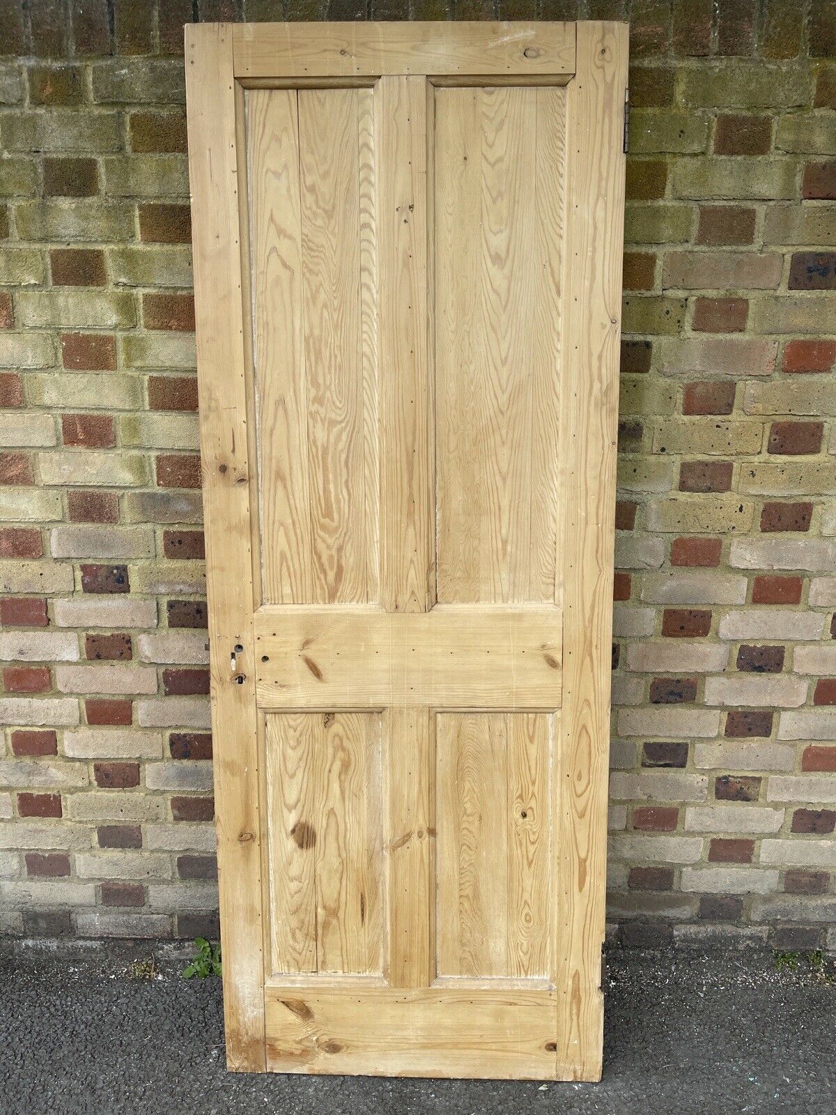 Original Vintage Reclaimed Victorian Pine Internal 4 panel Door 1965 x 760mm