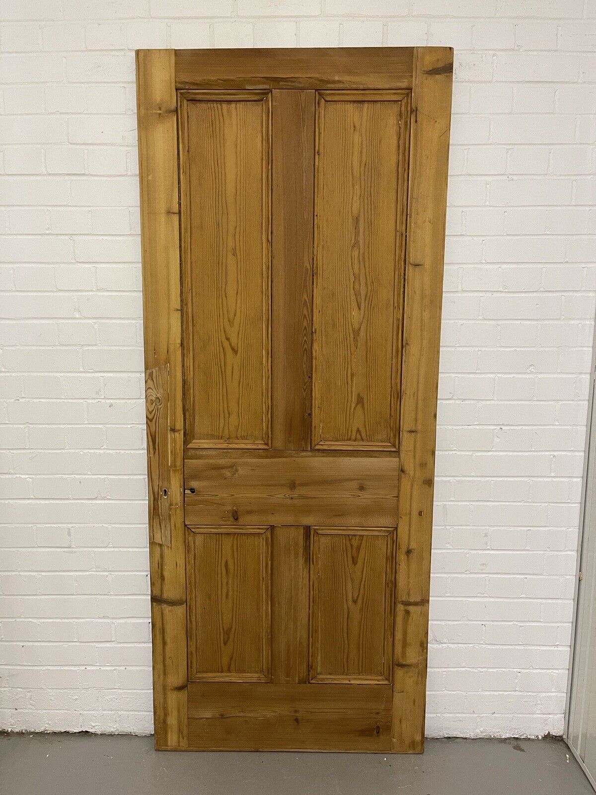 Original Vintage Reclaimed Victorian Pine Internal 4 panel Door 1995 x 820mm