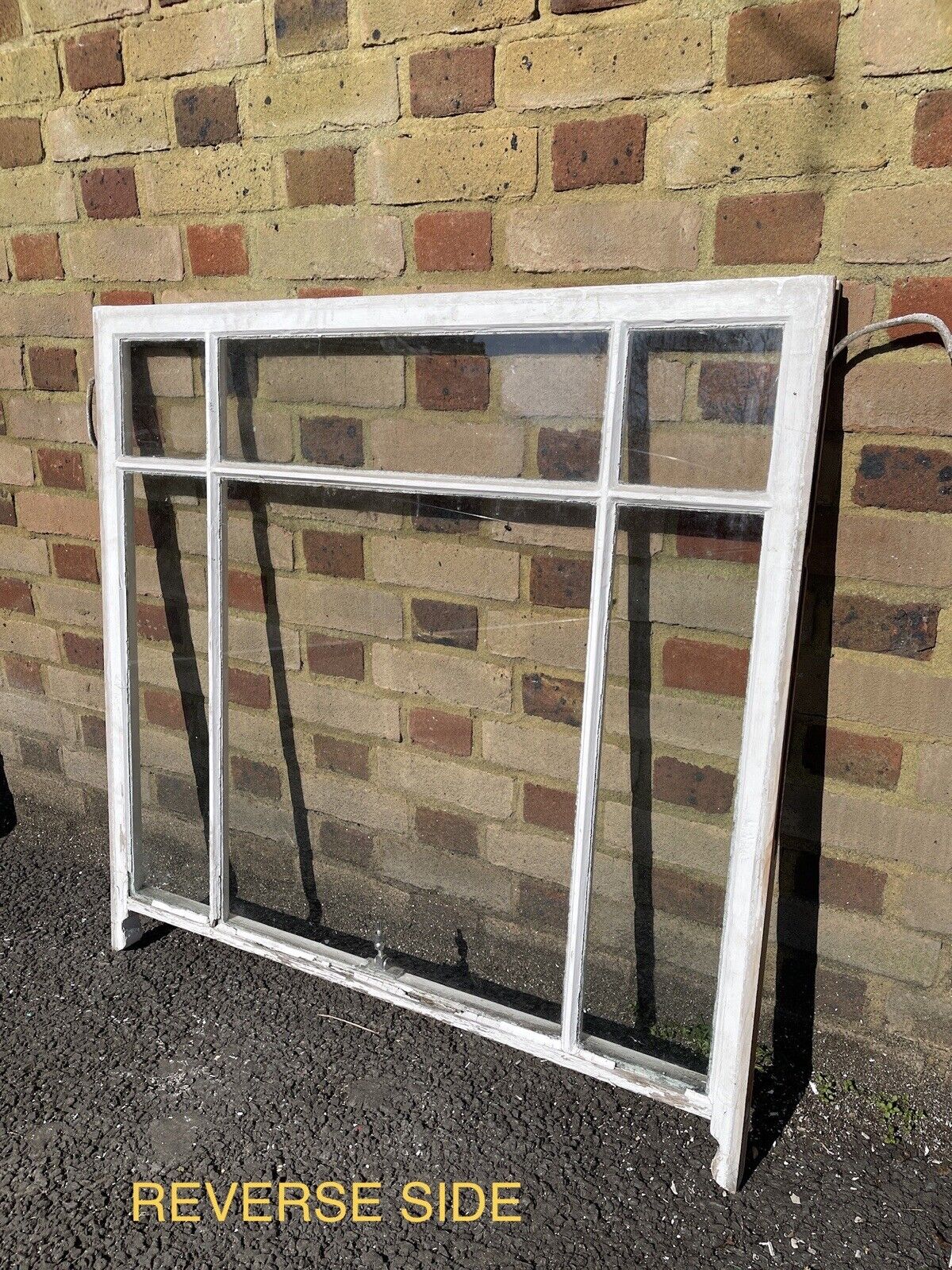 Reclaimed Old Edwardian 6 Panel Wooden Panel Sash Window 965 x 975mm