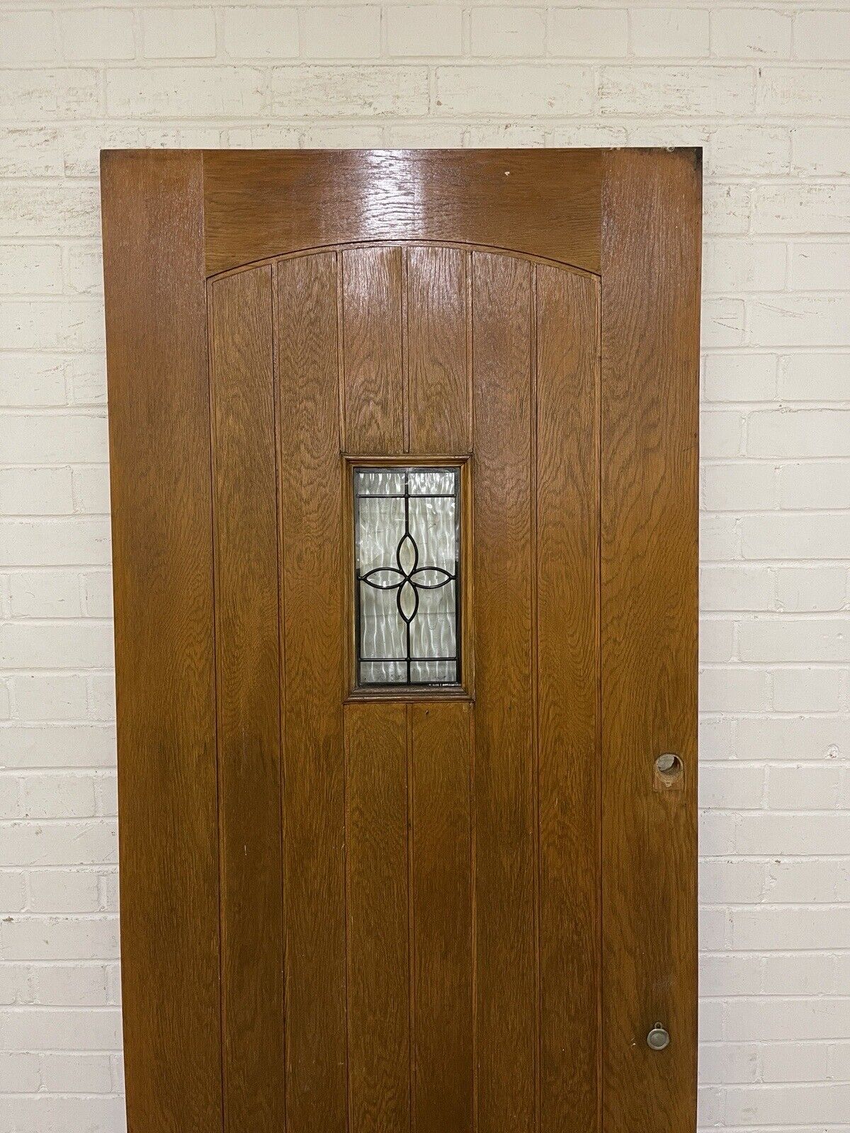 Reclaimed Oak Cottage Glazed Wooden Panel External Door 2015 Or 2032mm x 814mm