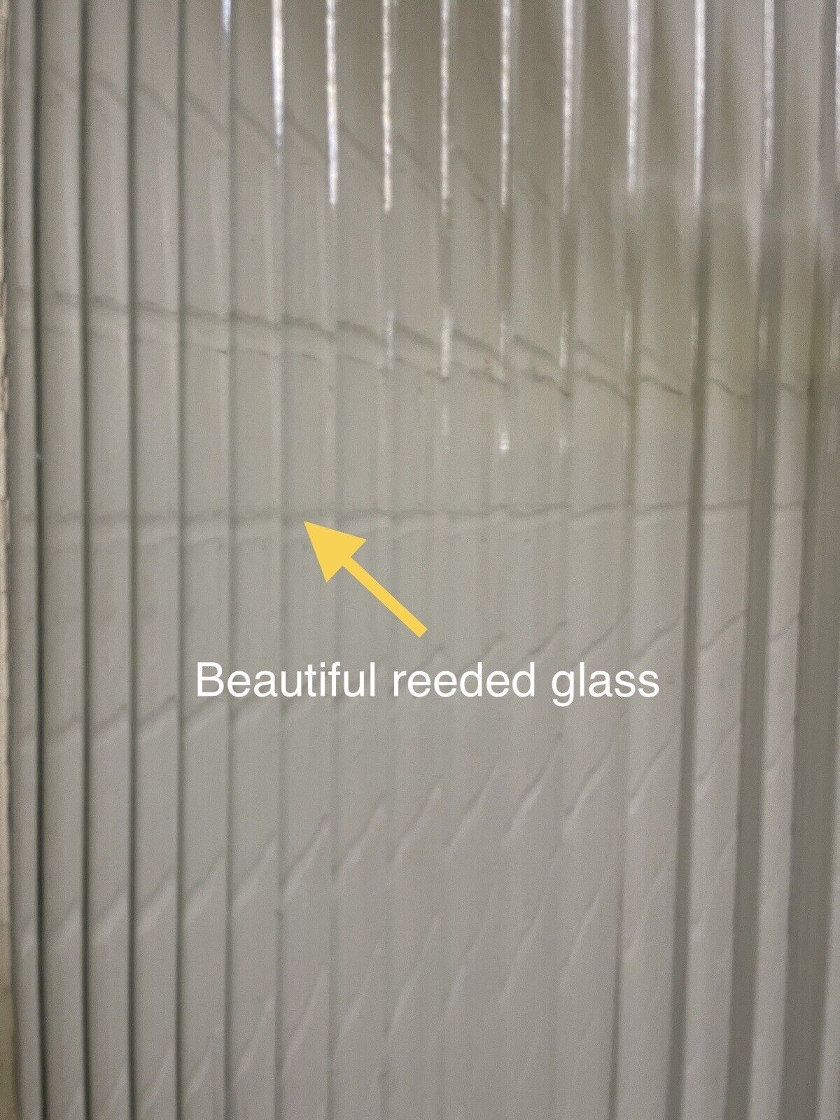 Reclaimed Reeded Glass Internal Or External Door 2015 x 805mm