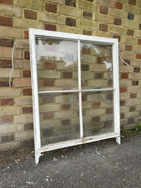 Reclaimed Old Georgian 4 Panel Wooden Window 1070 x 865 mm