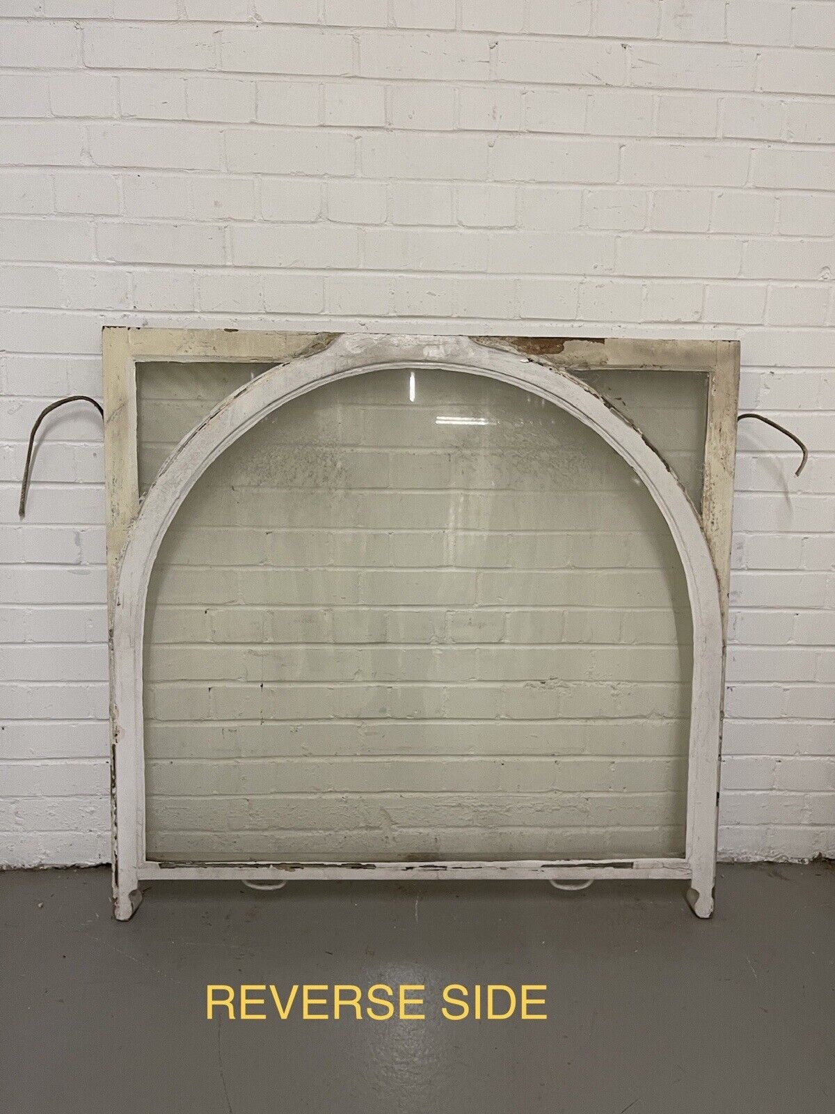 Reclaimed Old Victorian Edwardian Arch Panel Wooden Sash Window 1100 x 1050mm