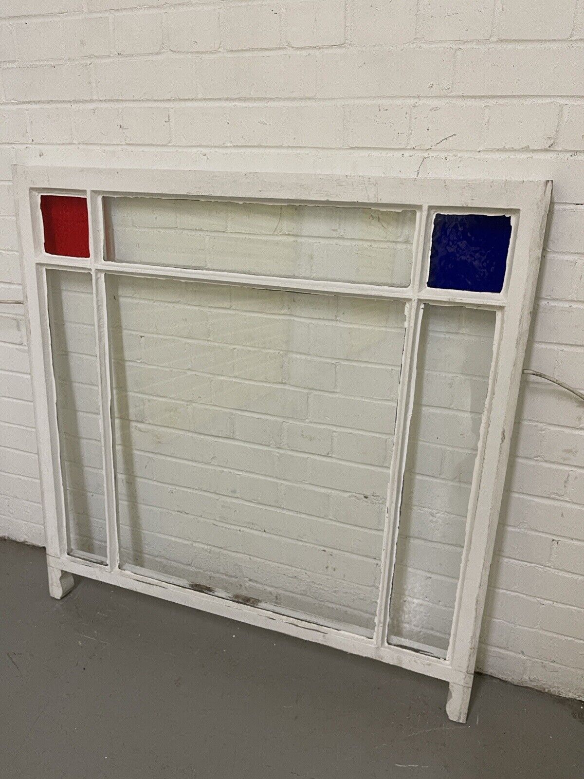 Reclaimed Old Edwardian 6 Panel Wooden Panel Sash Window 1040 x 1040mm