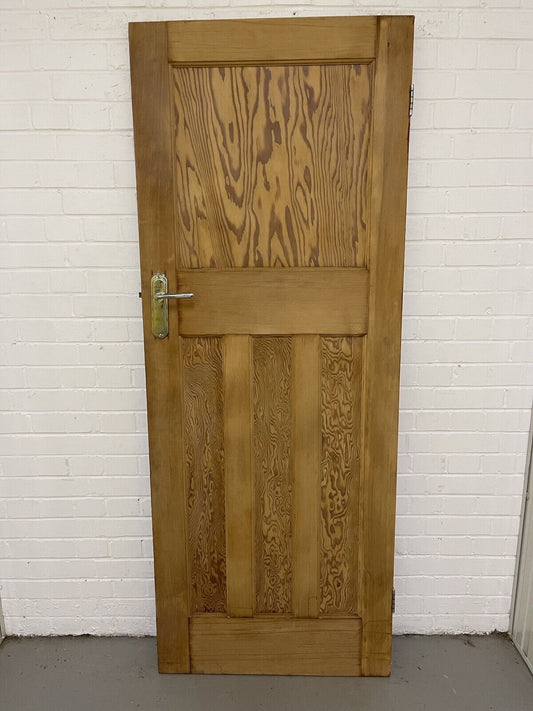 Reclaimed 1930s Edwardian 1 over 3 panel pine Internal door 1965 1960mm x 760mm