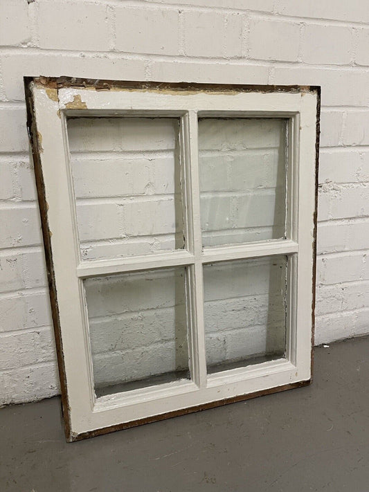 Reclaimed Old Georgian 4 Panel Wooden Window 495 x 585mm