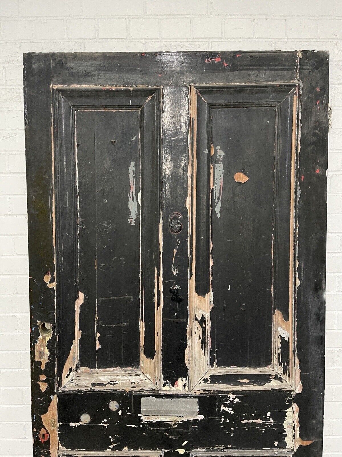 Reclaimed Old Edwardian Victorian Wooden Panel Front Door 2105 x 1060 or 1065mm