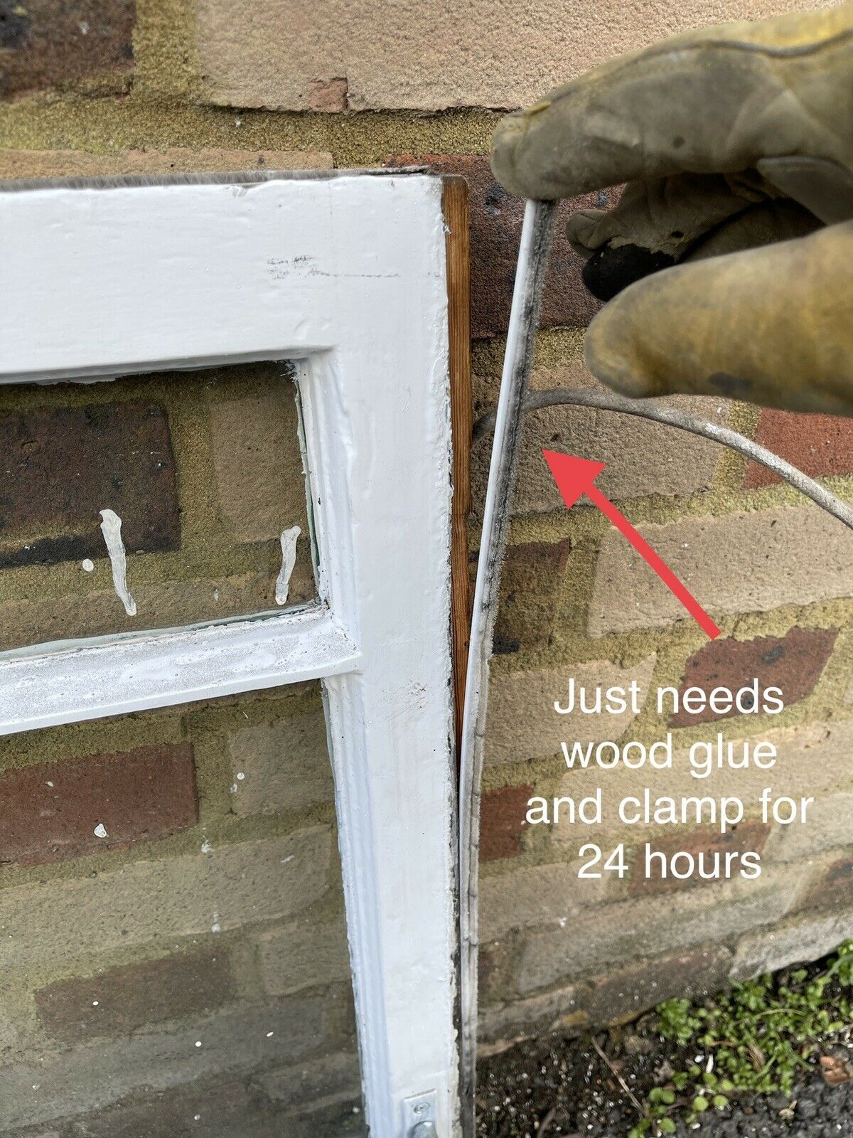 Reclaimed Old Victorian Edwardian Wooden 3 Panel Sash Window