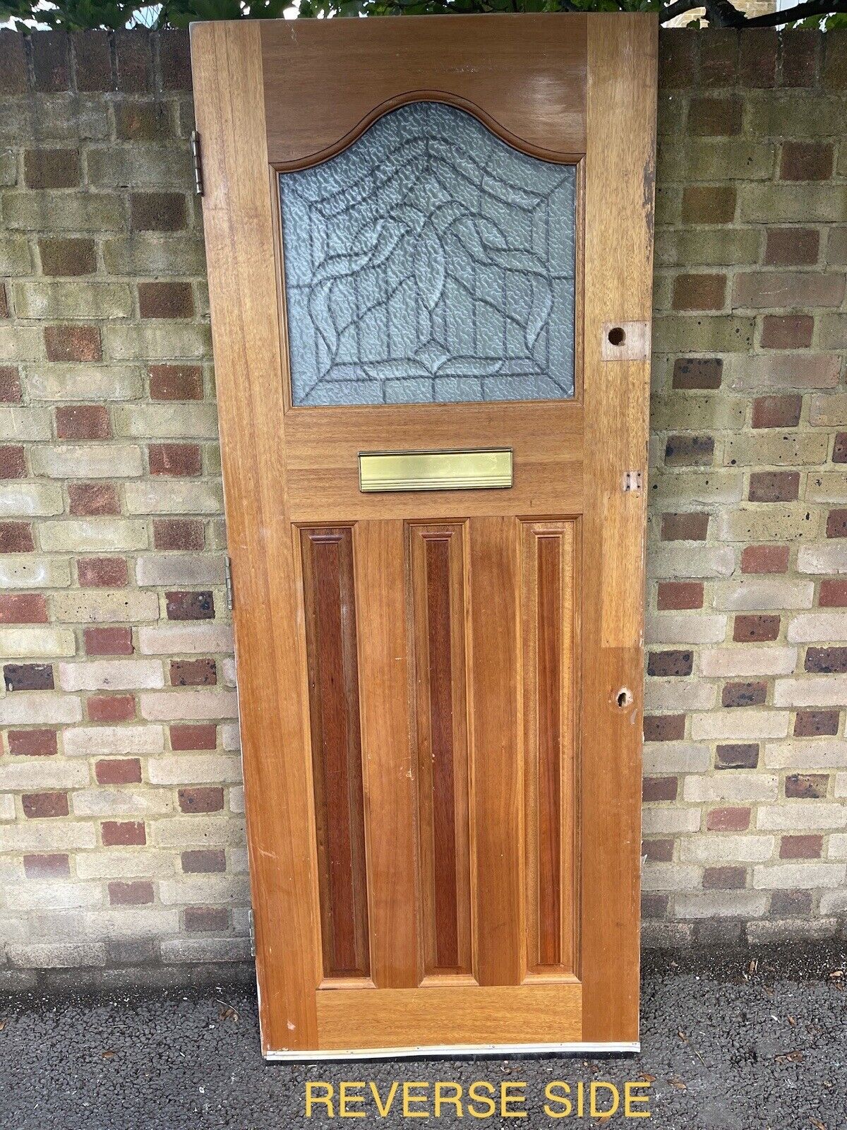 Reclaimed Victorian Edwardian Wooden Panel External Front Door 2023 x 810mm