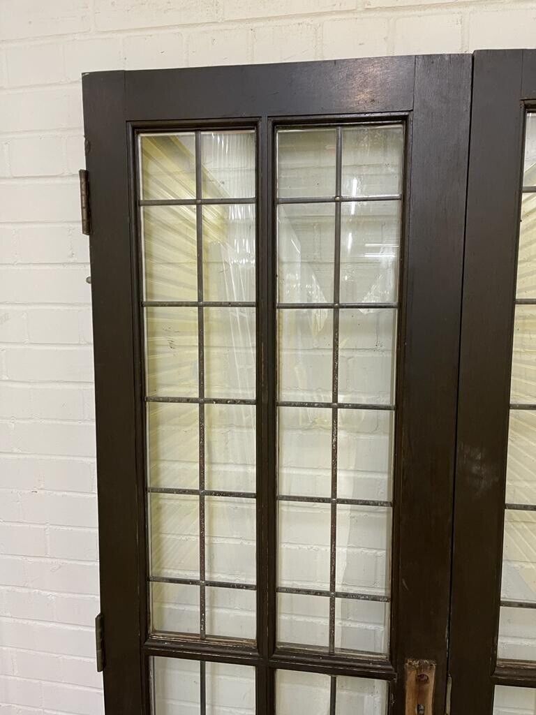 Reclaimed Old French Double Glazed Glass Wooden Double Doors 1835 x 1205mm