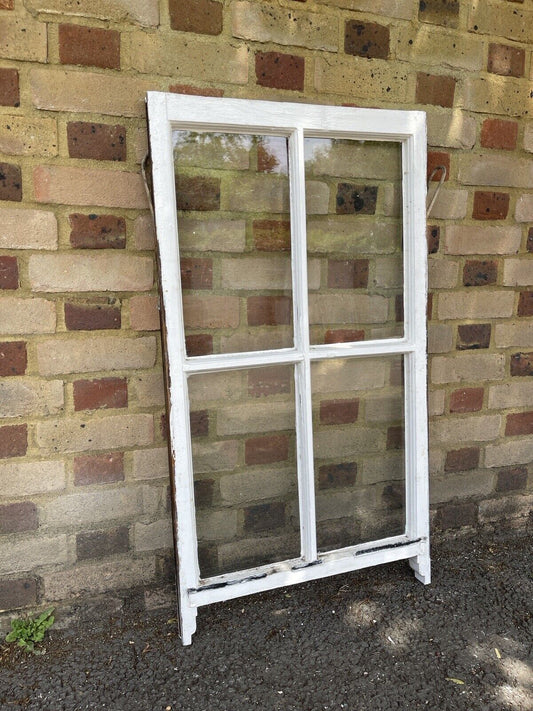 Reclaimed Old Georgian 4 Panel Wooden Window 1035 x 570mm