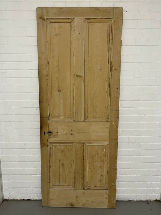 Original Vintage Reclaimed Victorian Pine Internal 4 panel Door 2015 x 800mm