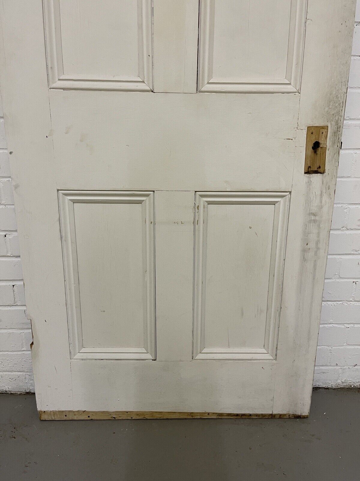 Original Vintage Reclaimed Victorian Pine Internal 4 panel Door 2000 x 810 x 48mm