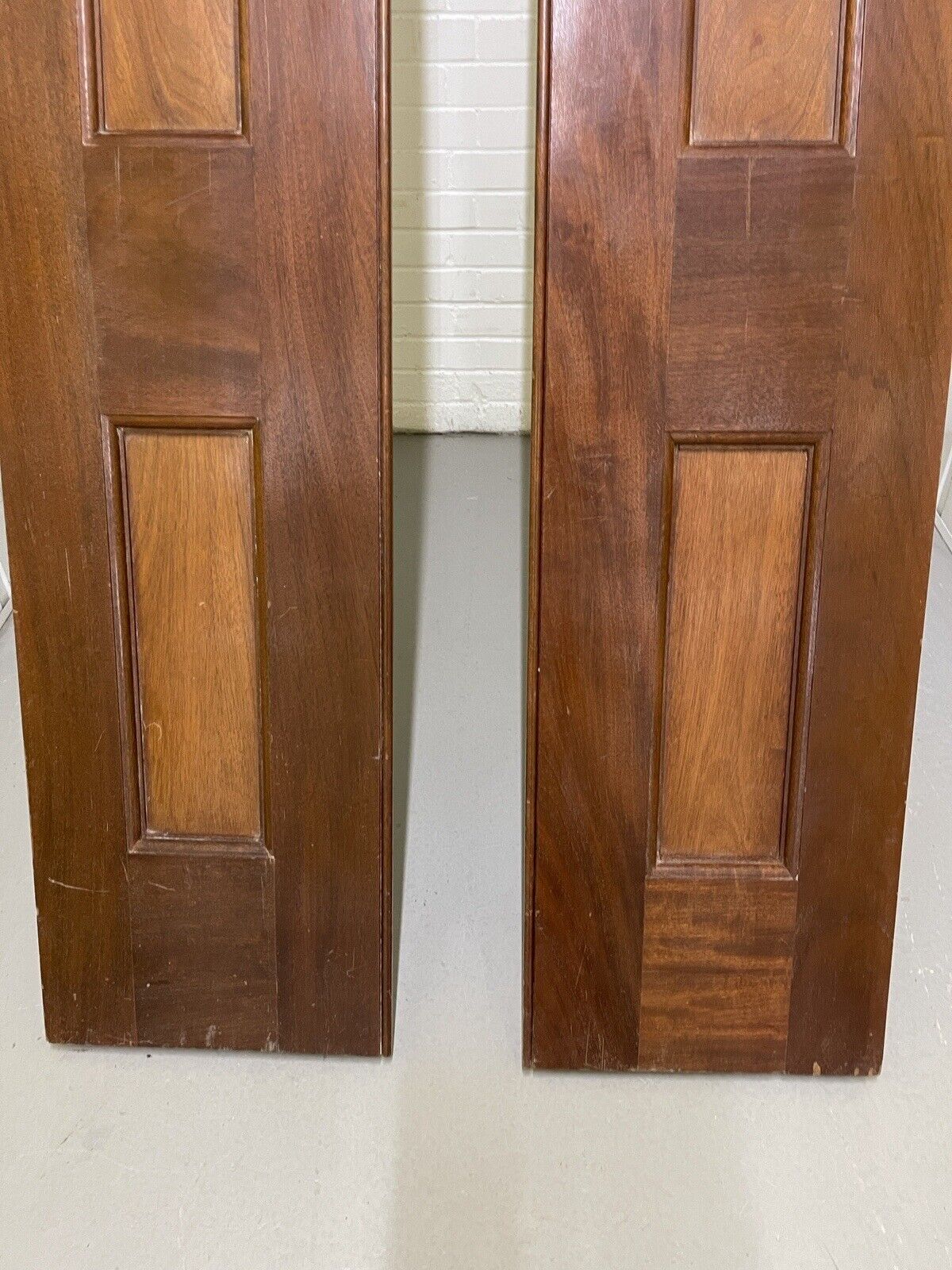 Reclaimed Large French Mahogany Wooden Side Panels Provenance Knightsbridge