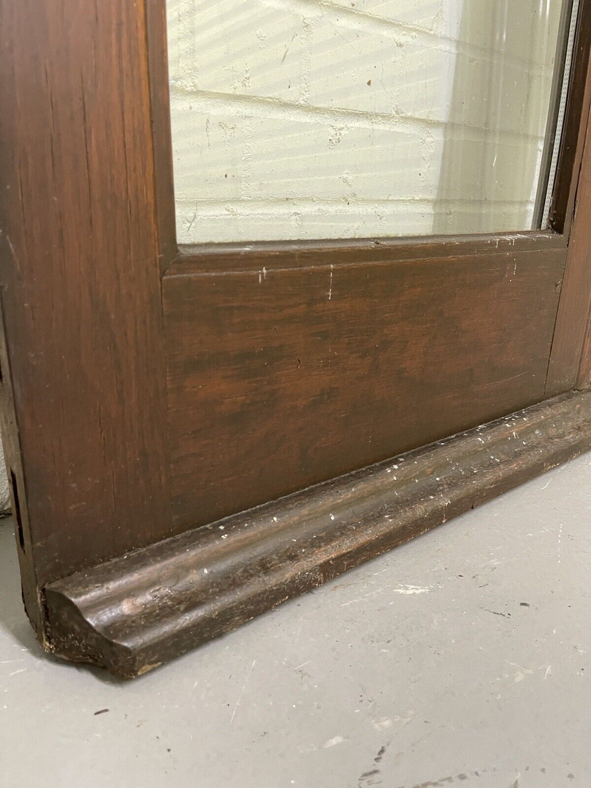 Reclaimed Old French Double Glazed Glass Wooden Double Doors 2025 x 1180mm